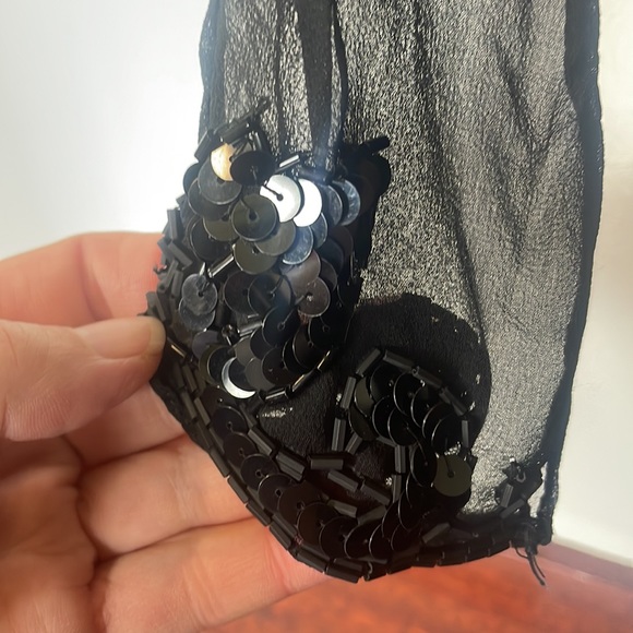 Vintage cachet bodysuit - sheer and beaded.  Sexy costume or photo shoot - Picture 4 of 9